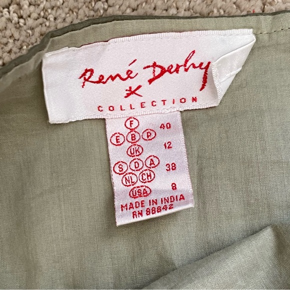 Vintage Y2K Renee Derhy high low embroidered layered ruffle skirt - Picture 3 of 4